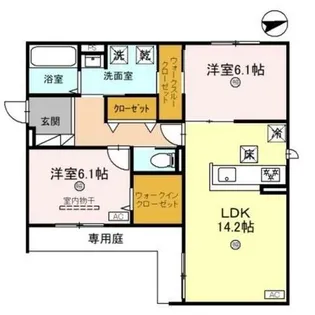 D-residence服部本町【1階】の間取り