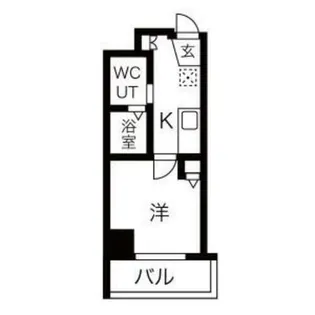u-ro湊川公園前【8階】の間取り