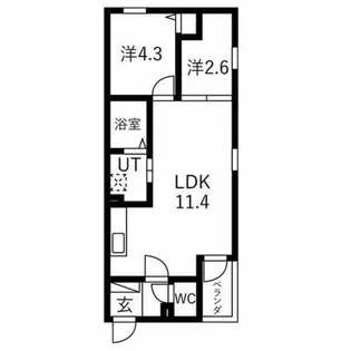 プレシア野並【2階】の間取り