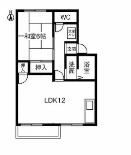 ニュータウンビュー【201号室】の間取り