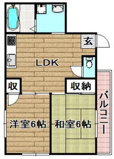 光庸ハウス【203号室】の間取り