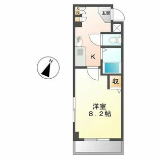 PLAGE HIMURO【5階】の間取り