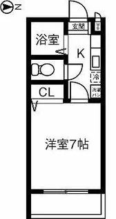 アルプスコート【403号室】の間取り