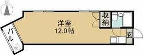 ブランシュ東海通【3階】の間取り