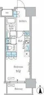 ヒヴィ・カーサ名駅西【15階】の間取り