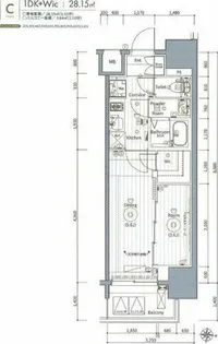 エステムコート名古屋新栄Ⅵ アートテラス【11階】の間取り