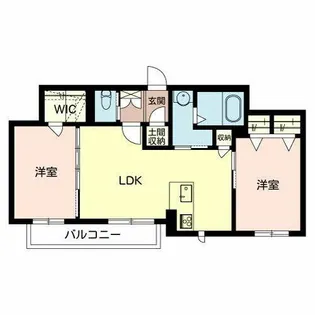 レフィナード一里山【0202号室】の間取り