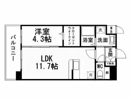 malvarosa【4階】の間取り