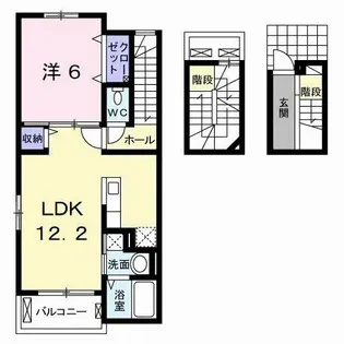 ポルタコスタA【3階】の間取り