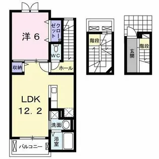 アンブラッセ Ⅰ【3階】の間取り