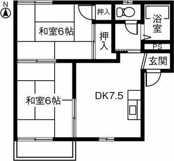 タウニィ知多【201号室】の間取り