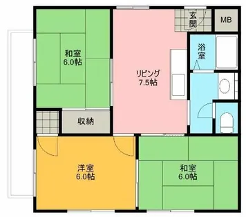 サザンコート【202号室】の間取り