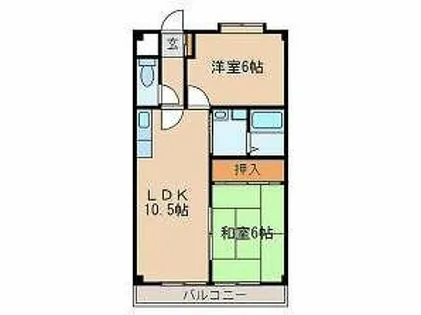グリーンハイツ瑞穂【2C号室】の間取り
