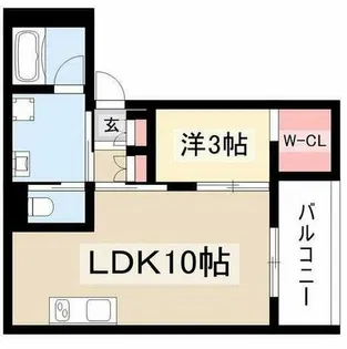 WELLNEST ROOM名駅南B棟【2階】の間取り