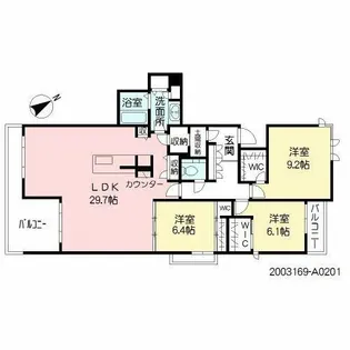 MASTメゾン小倉宇佐町【2階】の間取り