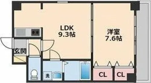 アンシャンテ車道【2階】の間取り