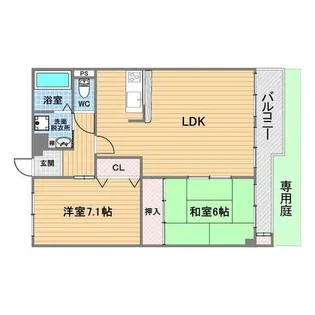 ルネスボヌール【2階】の間取り
