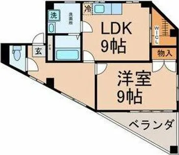 第68プロスパービル【3階】の間取り