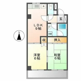 Gサイド白羽根【3階】の間取り