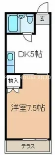 ハイツ光枝【102号室】の間取り