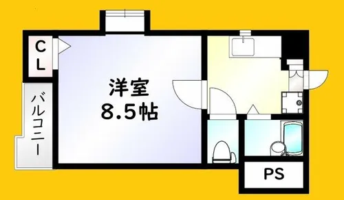 ギャランK中原【2階】の間取り