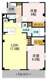ヒルズ・アヴェニュー西明石【2階】の間取り