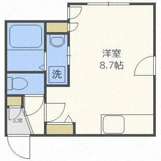 GRANDIR手稲【403号室】の間取り