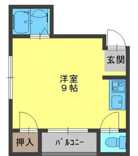 シャルマン大宮【4階】の間取り