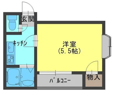 シャルマン大宮【3階】の間取り