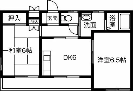 宇野ハイツ【2階】の間取り