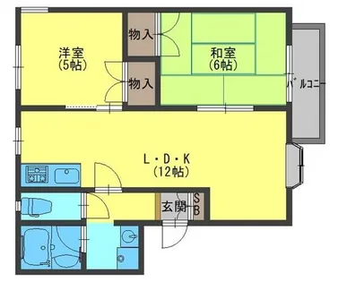 プレステージイズミ【2階】の間取り