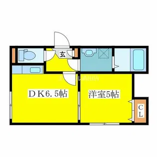 ボヌール南ヶ丘【103号室】の間取り