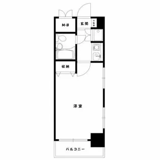 ロマネスク天神【4階】の間取り