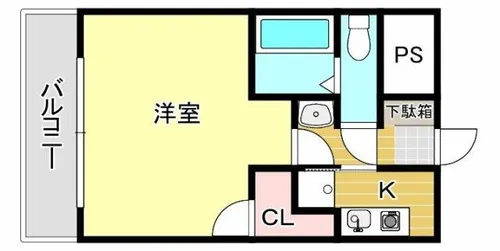 VIP薬院【3階】の間取り