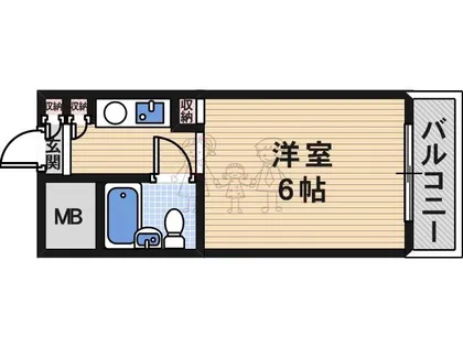 シティホームズ針中野P1【1階】の間取り