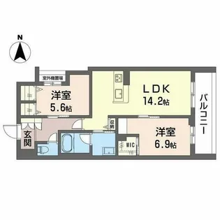 シャーメゾン ウィステリア【0301号室】の間取り