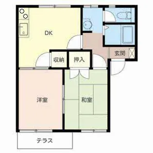 フレグランス志染【0101号室】の間取り