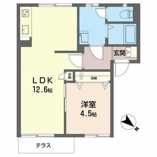 フレグランス志染【0101号室】の間取り