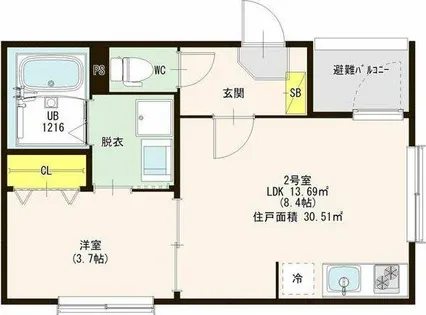 ハーモニーヒルズ豊田本町【3階】の間取り