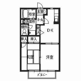ラ.ヴェール箕輪【0202号室】の間取り