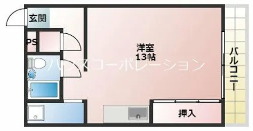 マンション和光【1階】の間取り