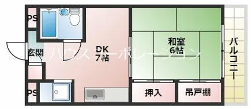 マンション和光【2階】の間取り