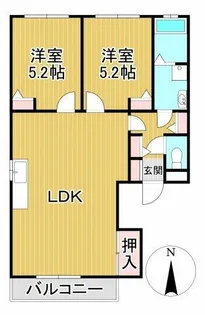 スクエアⅡ【2階】の間取り