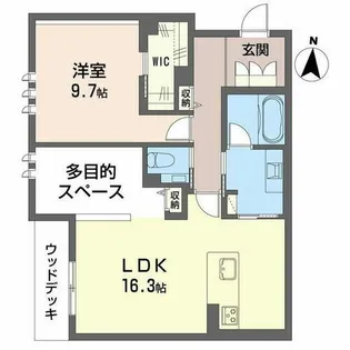 SATSUKI TERRACE【0101号室】の間取り