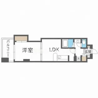 CITY SPIRE上町台【7階】の間取り