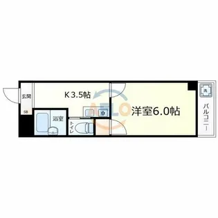レオーネ寺田町東【6階】の間取り