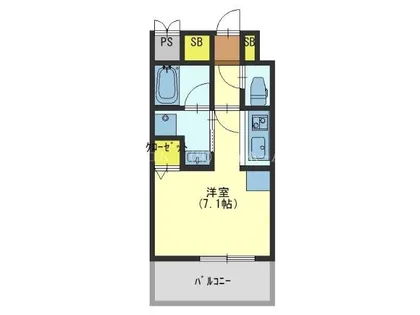 セイワパレス玉造駅上【13階】の間取り