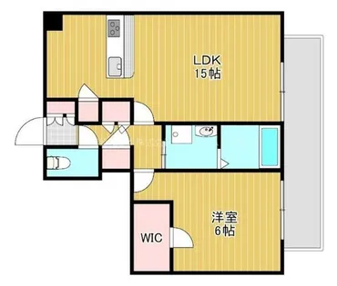 casa felice(カーサフェリーチェ)【6階】の間取り
