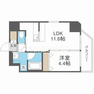 プレジオ都島本通【301号室】の間取り