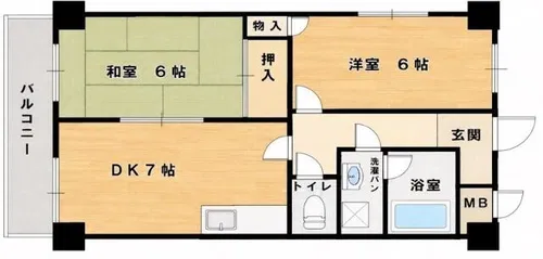 プレステージ鶴見【5階】の間取り